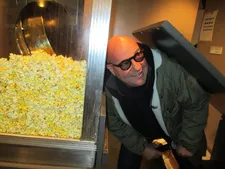 Gianfranco Rosi listens to the popcorn kettle